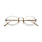 Titan Oval Optical / Gold Titanium & Clear Lens